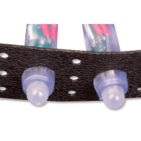 Mounting strip for 12mm LED Pixel (black)with Pixel Frontal
