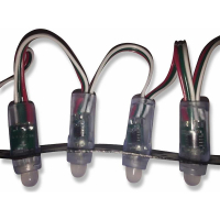 Mounting strip for 12mm LED Pixel (black) with Pixel Top...
