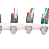 Befestigungsstreifen für 12mm LED Pixel (Weiß) mit Pixel...
